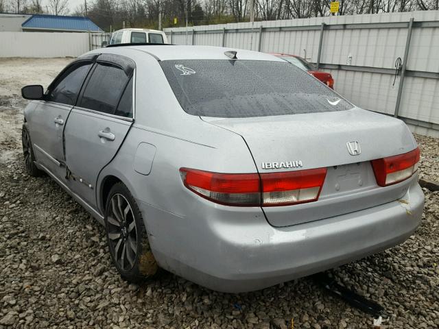 1HGCM56644A035040 - 2004 HONDA ACCORD EX SILVER photo 3