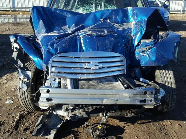 3GNBAADBXAS597215 - 2010 CHEVROLET HHR LS BLUE photo 7