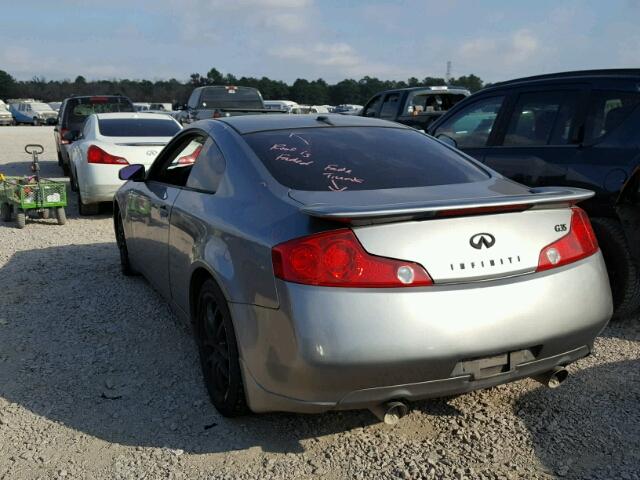 JNKCV54E45M419727 - 2005 INFINITI G35 GRAY photo 3