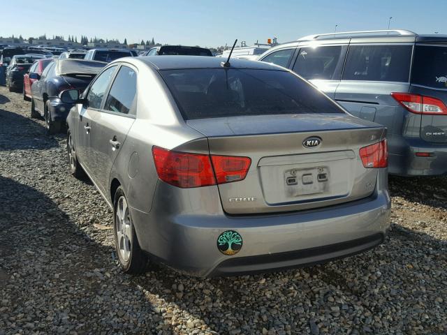 KNAFU4A24A5072939 - 2010 KIA FORTE EX GRAY photo 3