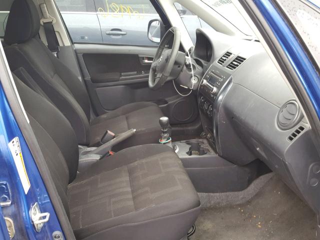 JS2YB5A34C6306922 - 2012 SUZUKI SX4 BASE BLUE photo 5