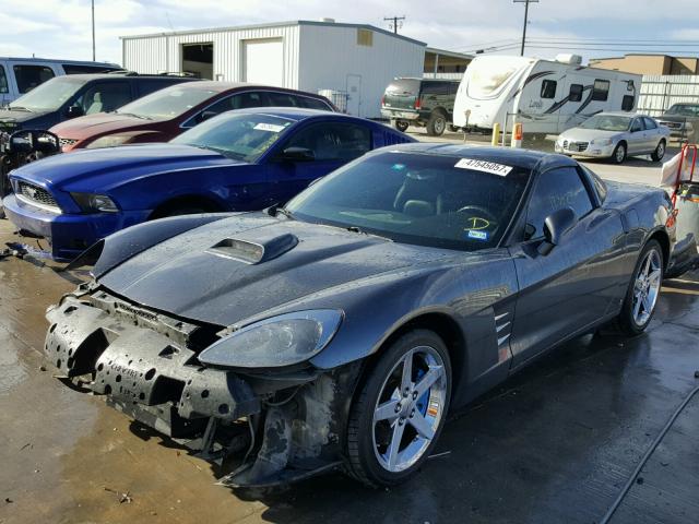 1G1YY25W495101927 - 2009 CHEVROLET CORVETTE GRAY photo 2