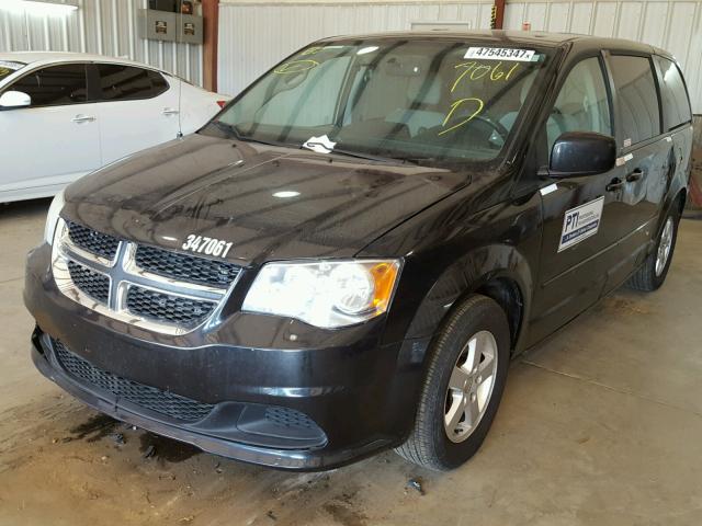 2C4RDGCG0CR347061 - 2012 DODGE GRAND CARA BLACK photo 2