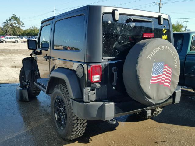 1C4AJWAG9FL645432 - 2015 JEEP WRANGLER S 黑色 照片 3