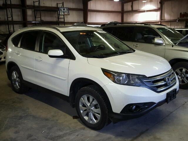 5J6RM4H79CL000130 - 2012 HONDA CR-V EXL WHITE photo 1