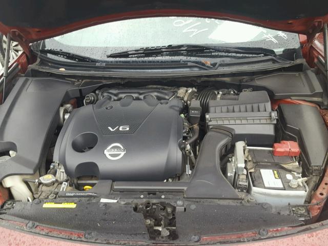 1N4AA5AP9BC834589 - 2011 NISSAN MAXIMA S MAROON photo 7