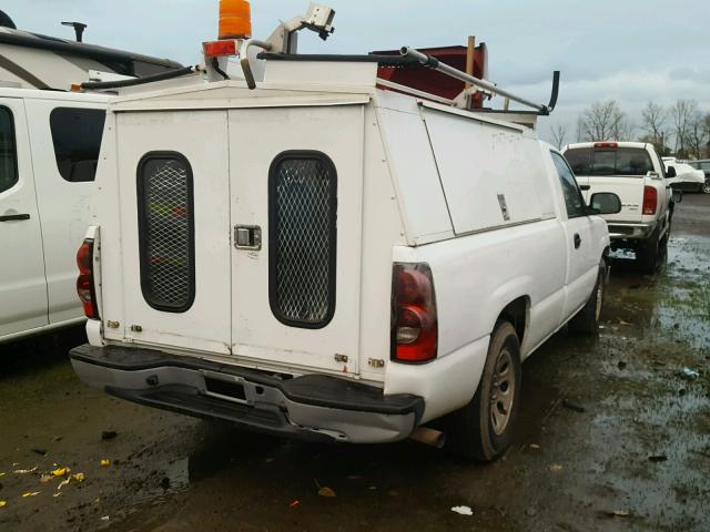 1GCEC14X37Z149373 - 2007 CHEVROLET SILVERADO WHITE photo 4