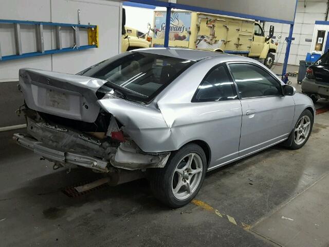 1HGEM21901L061336 - 2001 HONDA CIVIC SI SILVER photo 4