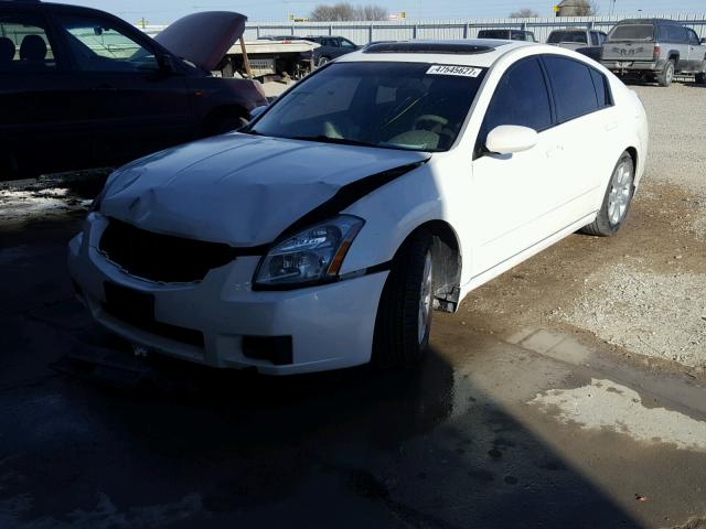 1N4BA41E18C823575 - 2008 NISSAN MAXIMA SE WHITE photo 2