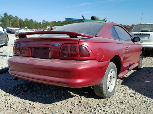 1FALP404XVF133300 - 1997 FORD MUSTANG RED photo 4