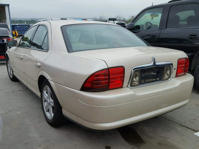1LNHM87A21Y660401 - 2001 LINCOLN LS BEIGE photo 3