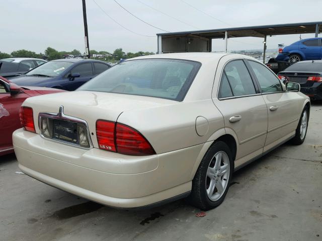 1LNHM87A21Y660401 - 2001 LINCOLN LS BEIGE photo 4