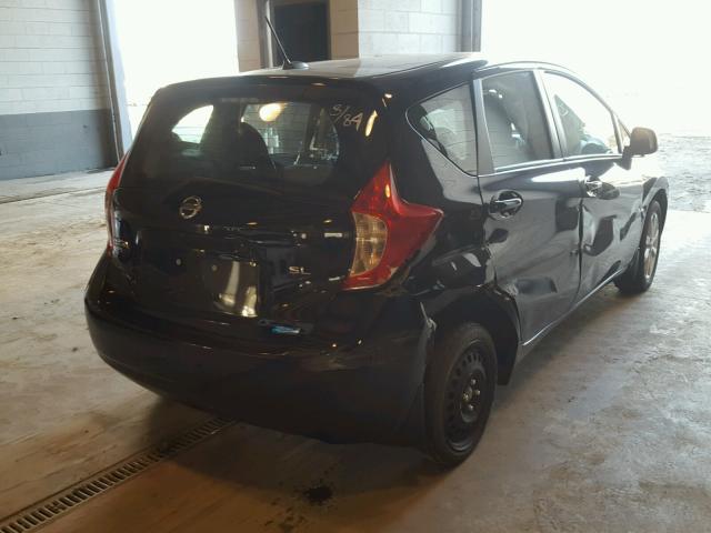 3N1CE2CP5EL436522 - 2014 NISSAN VERSA NOTE BLACK photo 4