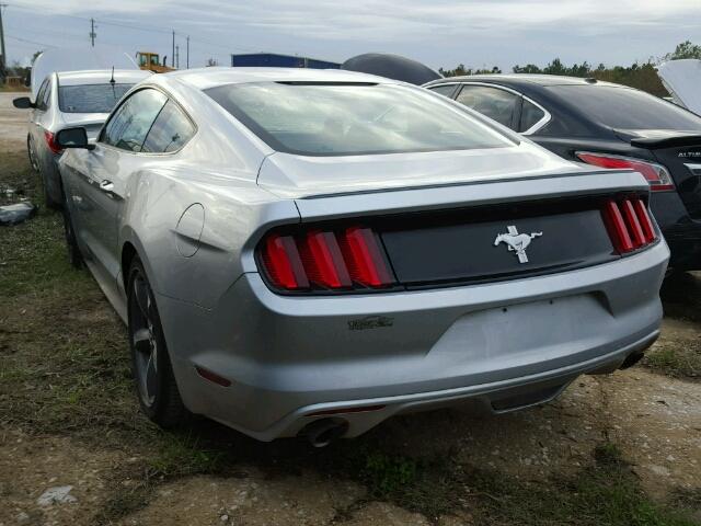 1FA6P8AM7G5225489 - 2016 FORD MUSTANG SILVER photo 3