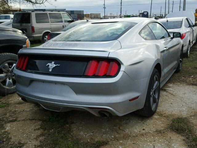 1FA6P8AM7G5225489 - 2016 FORD MUSTANG SILVER photo 4