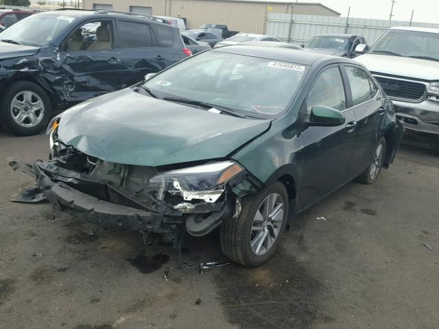 2T1BPRHE2GC647623 - 2016 TOYOTA COROLLA EC GREEN photo 2