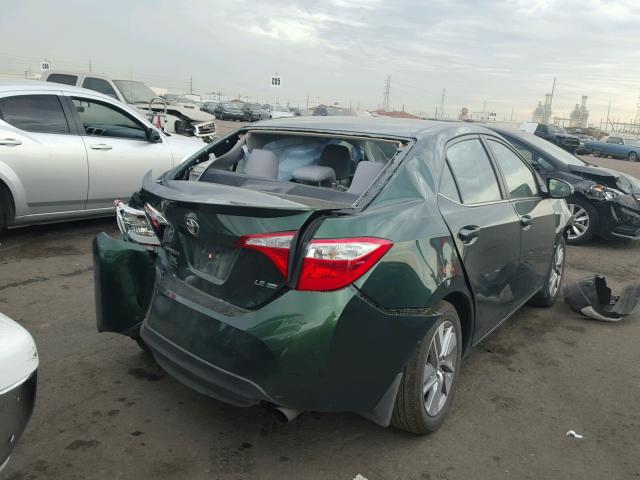 2T1BPRHE2GC647623 - 2016 TOYOTA COROLLA EC GREEN photo 4