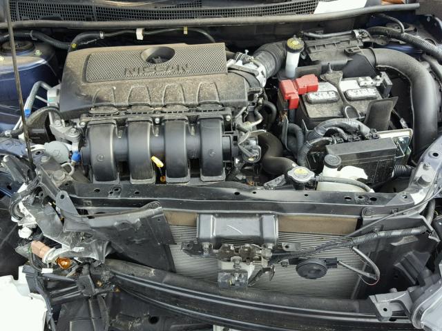 3N1AB7AP0GY287944 - 2016 NISSAN SENTRA S BLUE photo 7