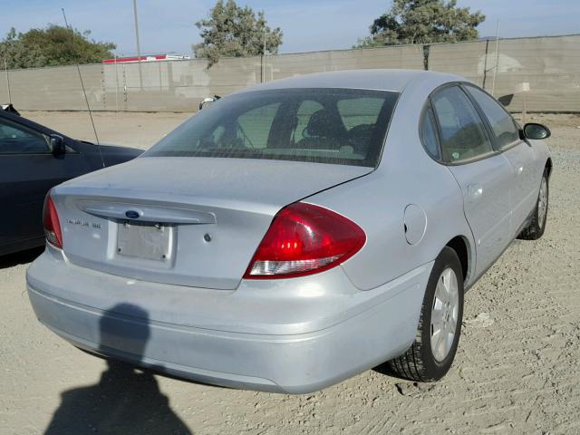 1FAFP53U85A307800 - 2005 FORD TAURUS SE SILVER photo 4