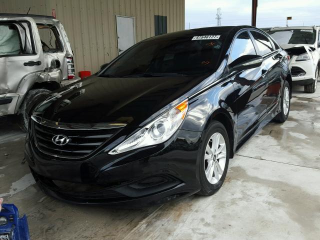 5NPEB4AC1EH834241 - 2014 HYUNDAI SONATA GLS BLACK photo 2