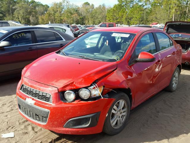 1G1JC5SH2C4109979 - 2012 CHEVROLET SONIC LT RED photo 2