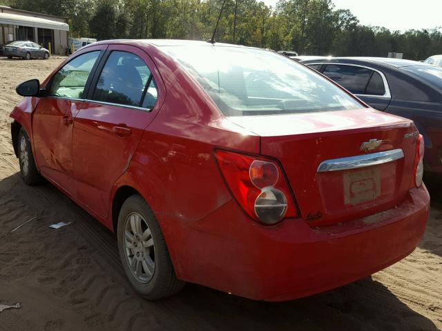 1G1JC5SH2C4109979 - 2012 CHEVROLET SONIC LT RED photo 3