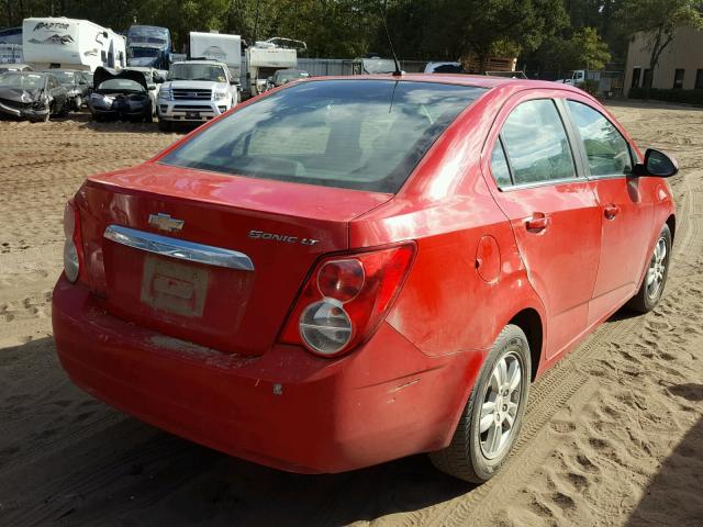 1G1JC5SH2C4109979 - 2012 CHEVROLET SONIC LT RED photo 4