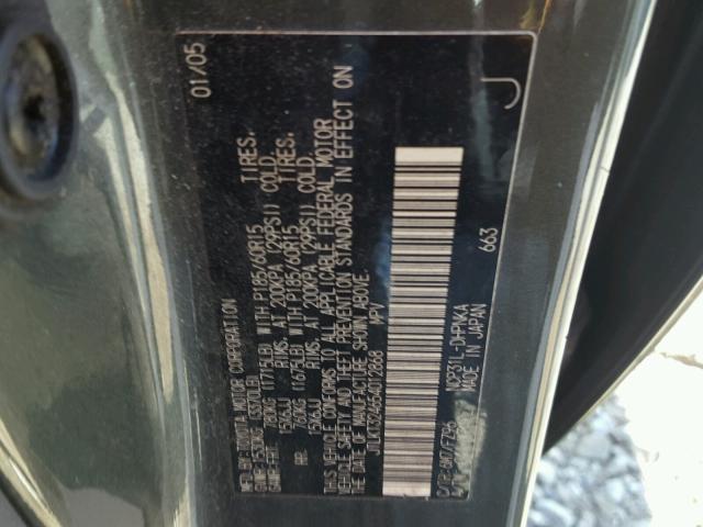 JTLKT324654012868 - 2005 TOYOTA SCION XB 绿色 照片 10