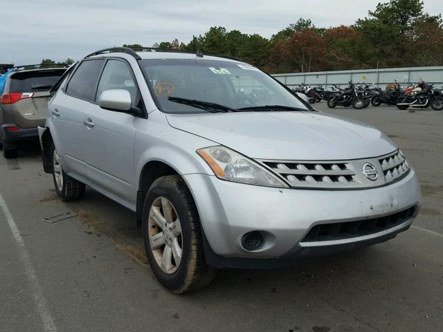 JN8AZ08W16W551020 - 2006 NISSAN MURANO SL SILVER photo 1