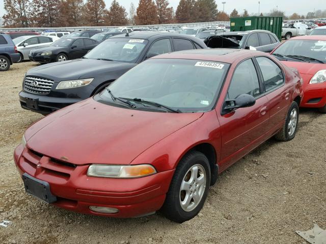 1B3EJ56H0YN201085 - 2000 DODGE STRATUS ES MAROON photo 2