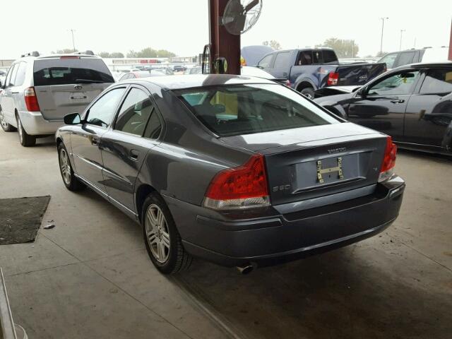 YV1RS592862554512 - 2006 VOLVO S60 2.5T GRAY photo 3