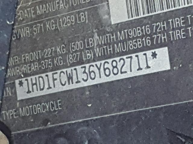 1HD1FCW136Y682711 - 2006 HARLEY-DAVIDSON FLHTCUI PURPLE photo 10