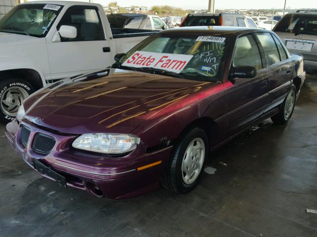 1G2NE52M4TC818777 - 1996 PONTIAC GRAND AM S BURGUNDY photo 2