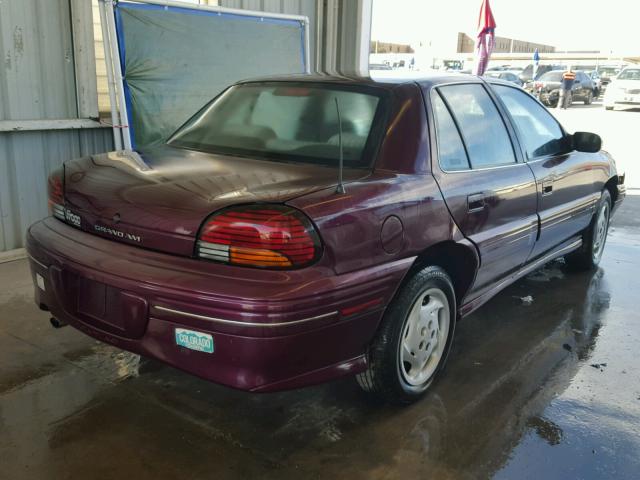 1G2NE52M4TC818777 - 1996 PONTIAC GRAND AM S 勃艮第红 照片 4