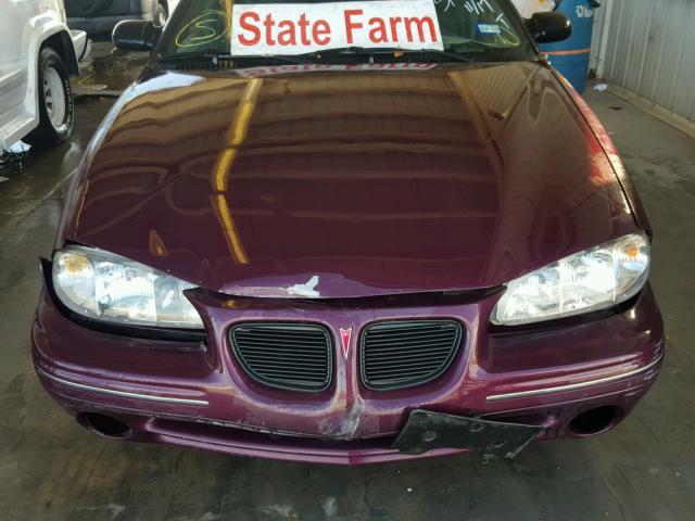 1G2NE52M4TC818777 - 1996 PONTIAC GRAND AM S 勃艮第红 照片 9