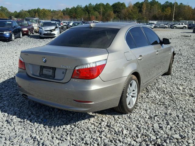 WBANV1C55AC443424 - 2010 BMW 528 XI GOLD photo 4