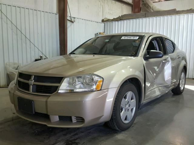 1B3LC46B49N518604 - 2009 DODGE AVENGER SE GOLD photo 2