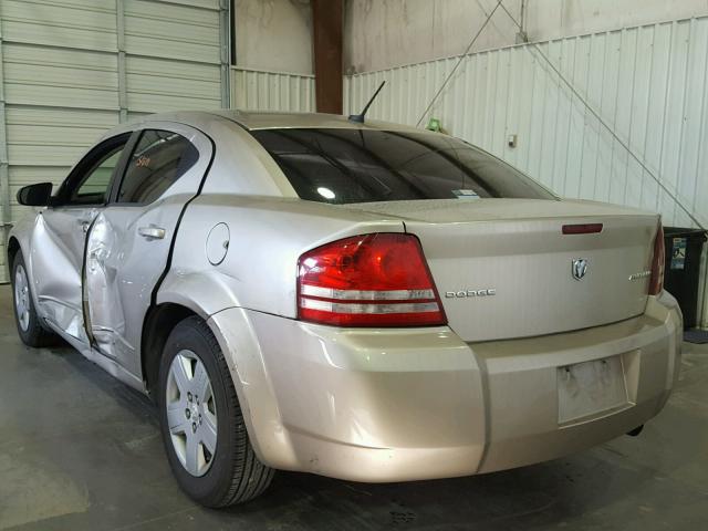 1B3LC46B49N518604 - 2009 DODGE AVENGER SE GOLD photo 3