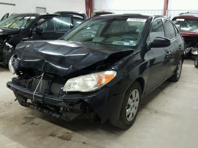 KMHDU46D58U385269 - 2008 HYUNDAI ELANTRA GL BLACK photo 2