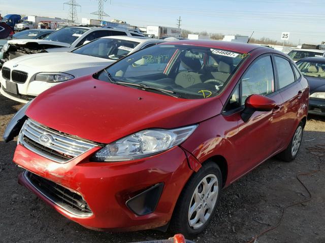 3FADP4BJXBM131971 - 2011 FORD FIESTA SE RED photo 2