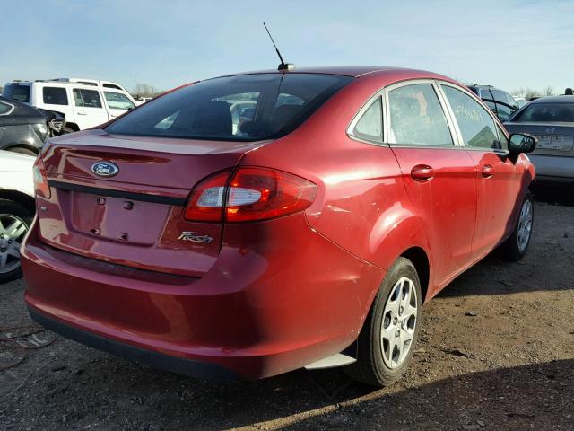 3FADP4BJXBM131971 - 2011 FORD FIESTA SE RED photo 4