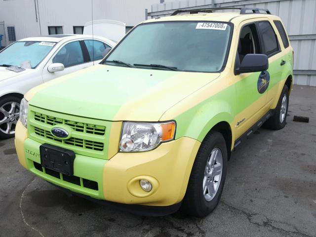 1FMCU49399KA11789 - 2009 FORD ESCAPE HYB GREEN photo 2