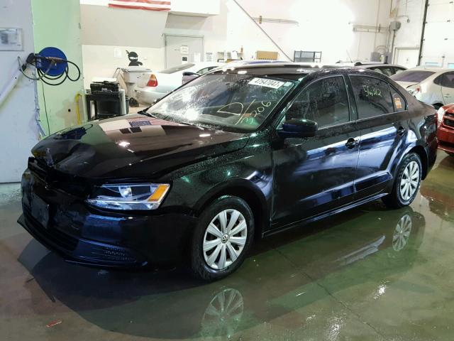 3VW2K7AJ7EM433206 - 2014 VOLKSWAGEN JETTA BASE 黑色 照片 2