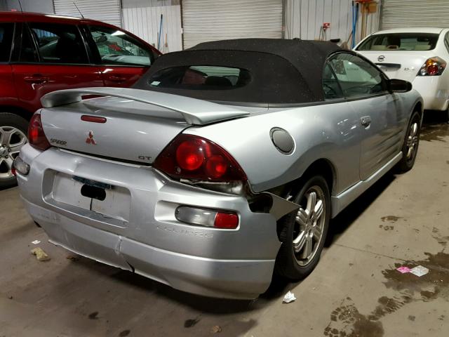 4A3AE85H61E019365 - 2001 MITSUBISHI ECLIPSE SP SILVER photo 4