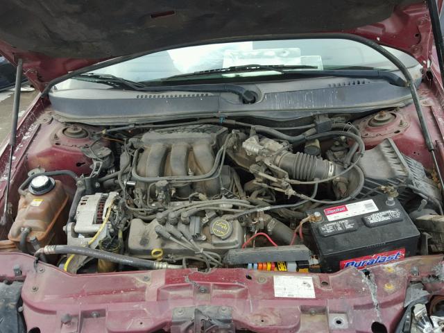 1FAFP56U47A178193 - 2007 FORD TAURUS SEL MAROON photo 7