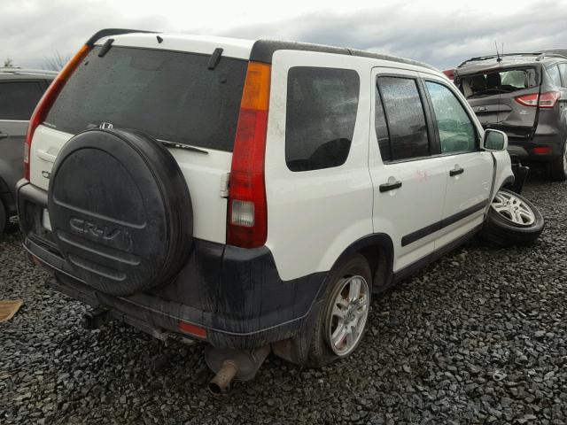 JHLRD78882C071319 - 2002 HONDA CR-V EX WHITE photo 4