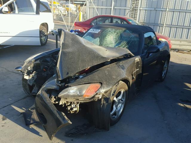 JHMAP1146YT003663 - 2000 HONDA S2000 BLACK photo 2