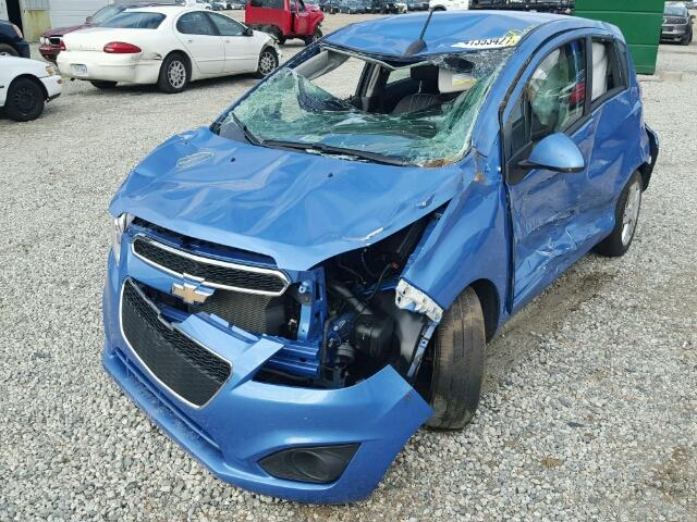 KL8CD6S93FC734552 - 2015 CHEVROLET SPARK 1LT BLUE photo 2