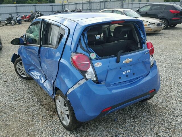 KL8CD6S93FC734552 - 2015 CHEVROLET SPARK 1LT BLUE photo 3