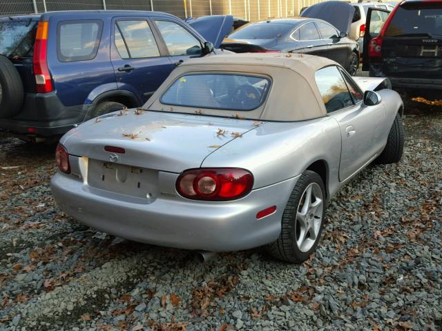 JM1NB353330306750 - 2003 MAZDA MX-5 MIATA SILVER photo 4